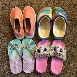 Girls size 1 shoe lot